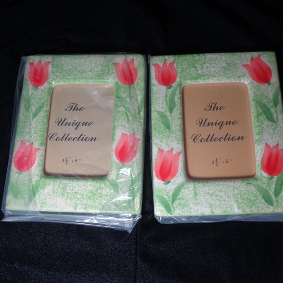 deleting🌹$5ifbundle2 NWT 2 floralprintphotoframes - Picture 2 of 9